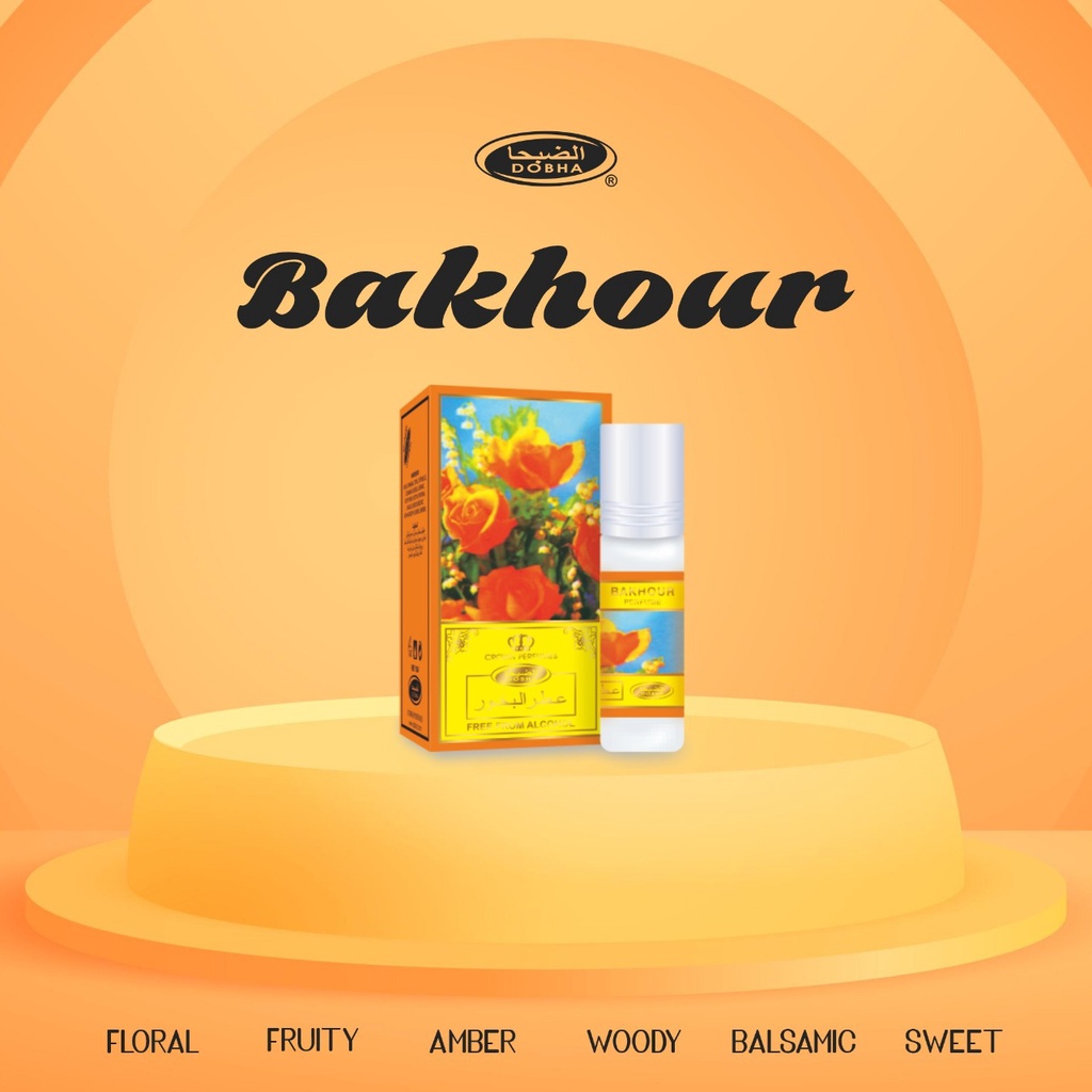 Dobha Parfum Attar Bakhour Original - Parfum Pria dan Wanita (Unisex)