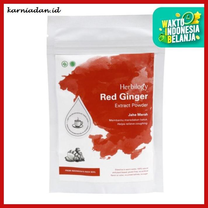

lanoisidartdrink- herbilogy - red ginger - ekstrak jahe merah extract powder - 100 gr -asliii-