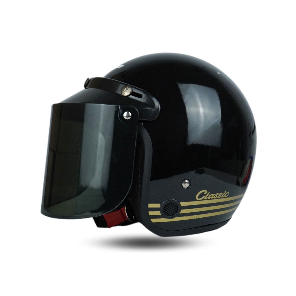 Helm Bogo Retro Dewasa Full Leher Motor SNI Retro Classic SNI