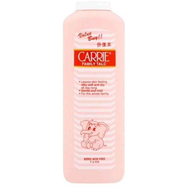 Bedak Carrie Family Talc 500gr