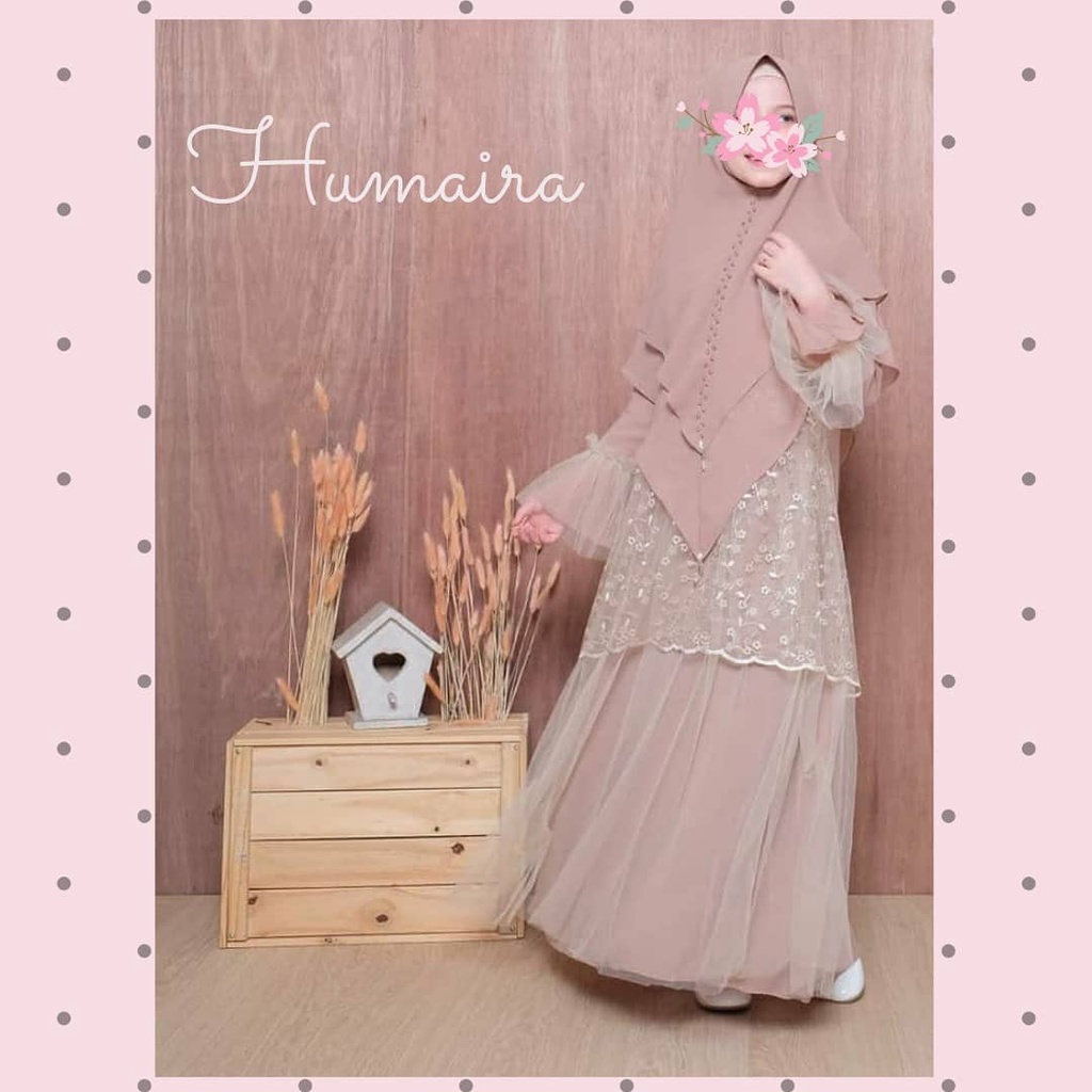 HUMAIRA CB SYARI KIDS Baju Gamis Anak Perempuan Umur 10-12 Tahun Gamis Terbaru Gamis Moden 2021