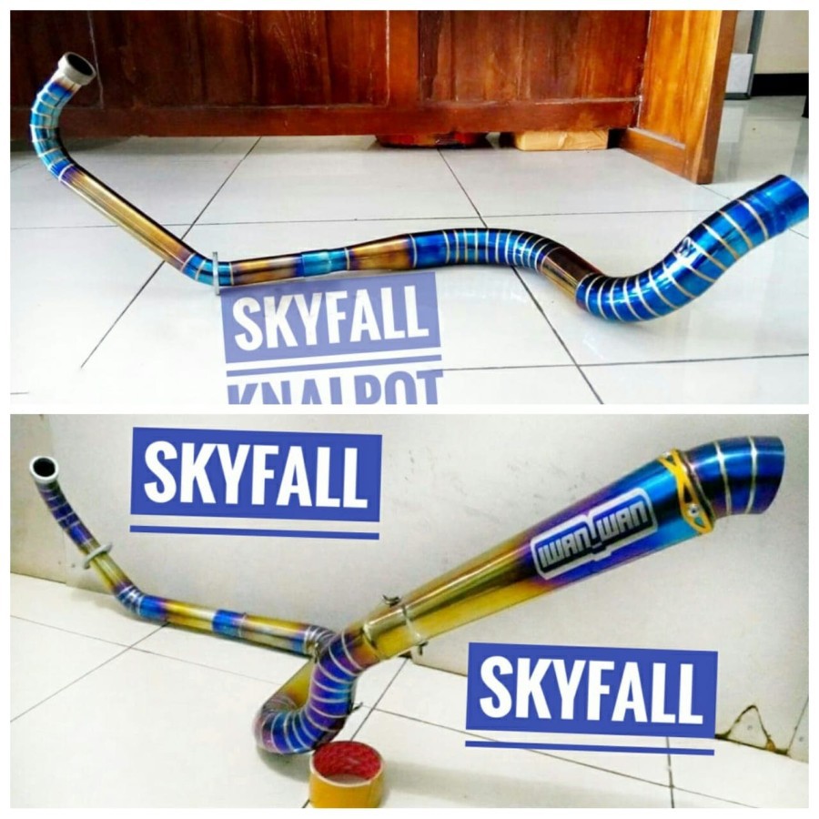 Knalpot VIXION CB 150 NEW KOBRA KIRI KIDAL BIRU BLUEMOON RACING