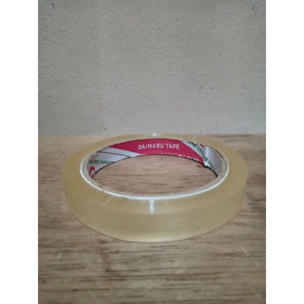 

Isolasi / Selotip DAIMARU 1/2 inch / 0.5 inch / 12mm x 72 Yard Transparan/Bening