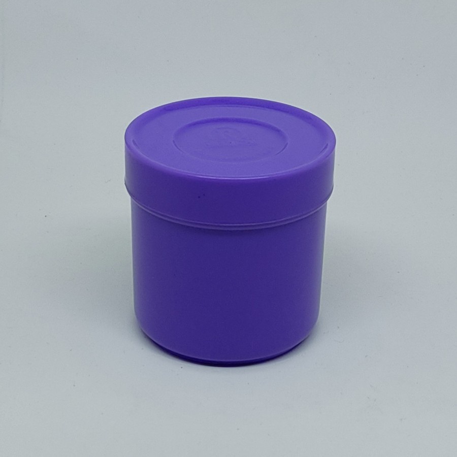 Alat Medis Alkes Violet Dressing Jar|Tempat Kapas Plastic diameter 8 cm | Tabung Medis | Tabung Plastic | Gudang Medis