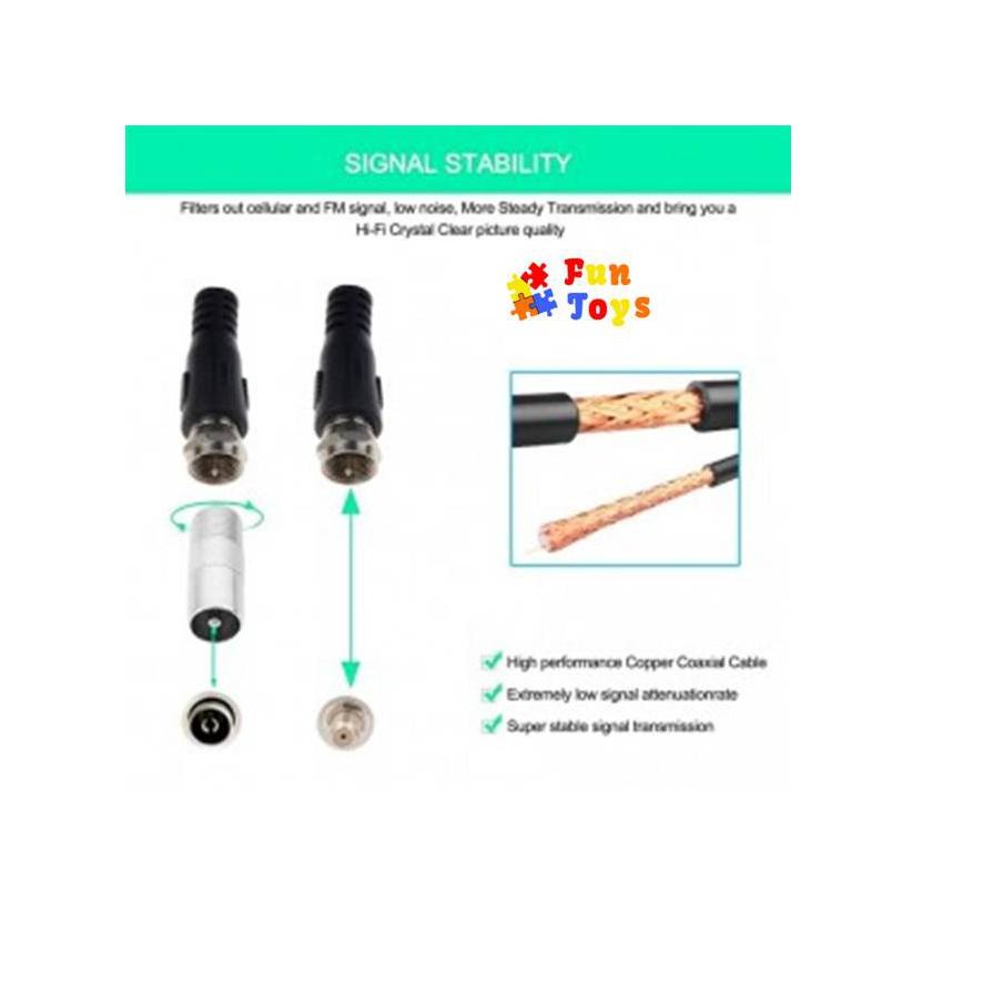 ☄ ANTENA TV INDOOR DIGITAL ORIGINAL TAFFWARE (TFL D-139) ◌