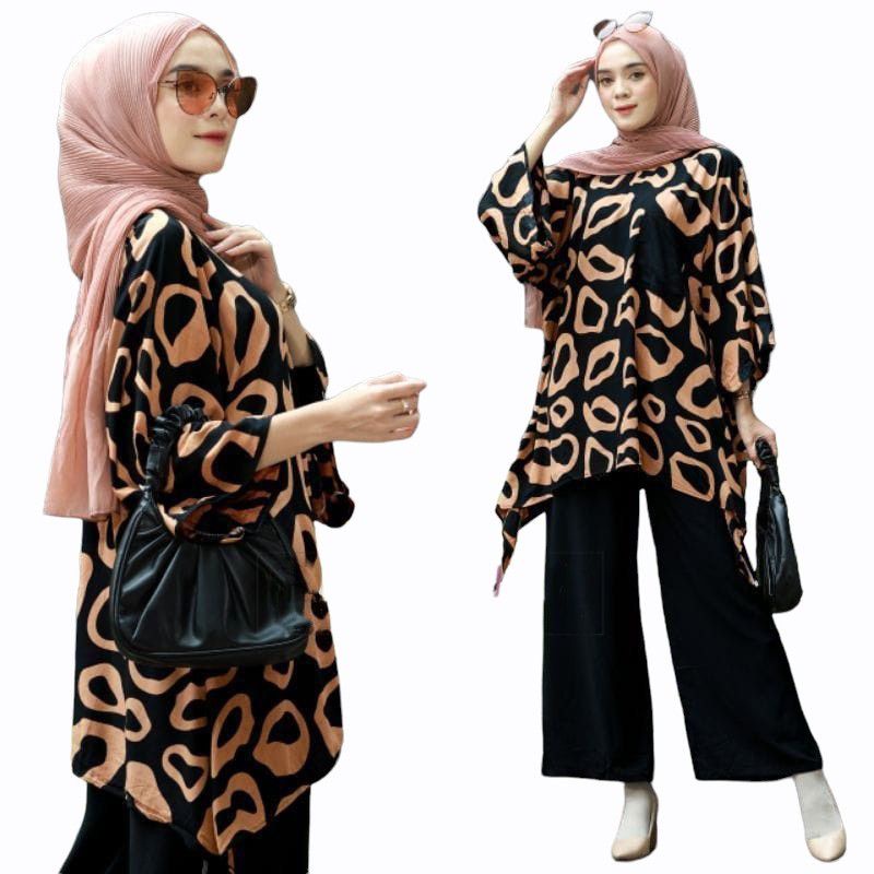 setelan waka waka/set wanita bahan rayon adem