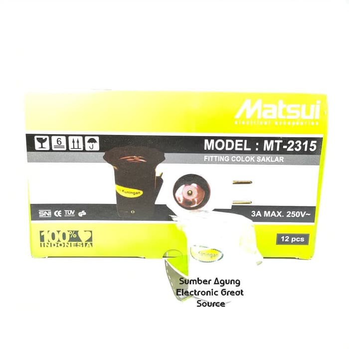 Matsui MT2315 Fiting Colok Saklar 2315 Berkualitas Awet 3A Max 250V