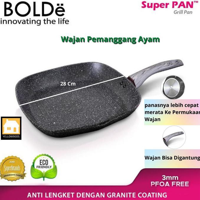 Wajan Pemanggang Ayam 28 Cm Grill Pan Es_Boba