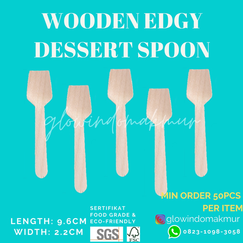 Sendok Kayu Kecil Sendok Dessert Kayu  Sendok Teh Sendok Kue Garpu Kue Sendok Kayu Garpu Kayu