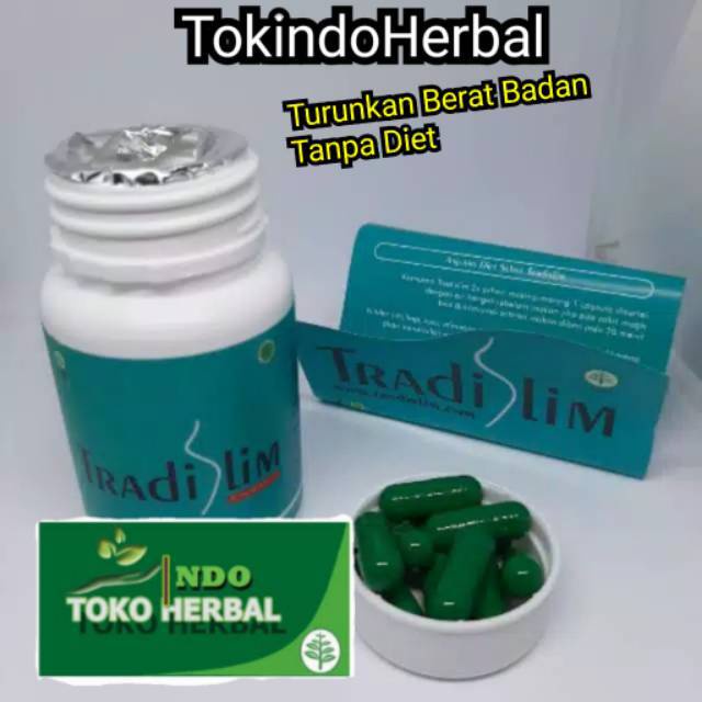 Tradislim - Tradislim asli original 100% Obat Pelangsing Badan diet herbal Alami