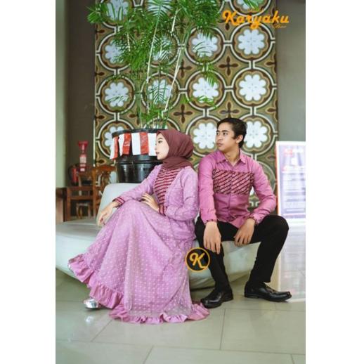 {Met31au22p} Baju Batik CouplePakaian Wanita Baju Kondangan Baju Pesta Karyaku Batik Bae