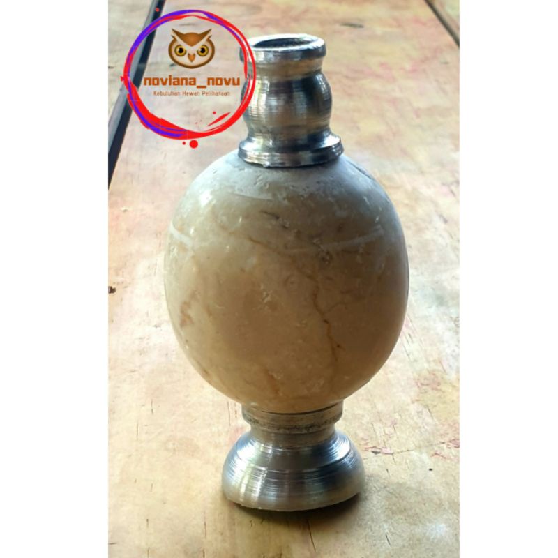 PION SANGKAR LOVEBIRD PLECI KOTAK KERAMIK BESI