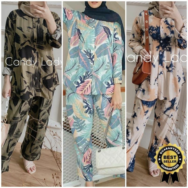 READY STOCK DARA SET PAJAMAS//ONESET RAYON VISCOSE TERLARIS//ONESET TERMURAH KEKINIAN