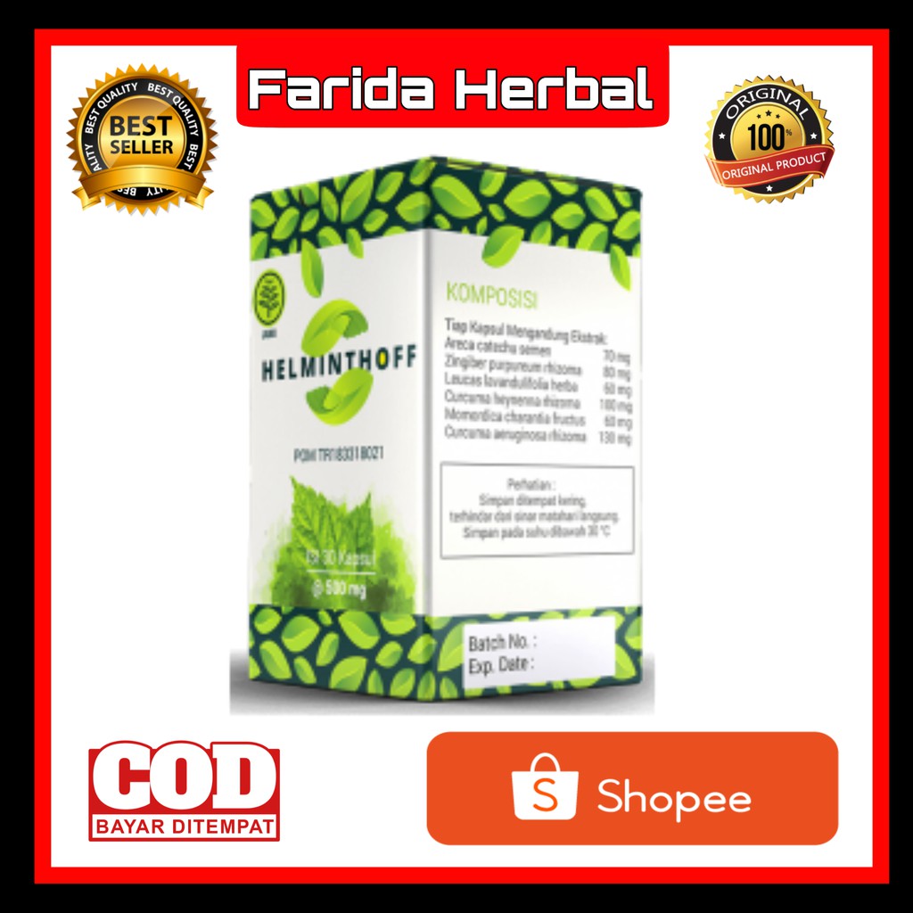 Helminthoff - Obat Helminthof Pemberantas Parasit BPOM - BiodetO