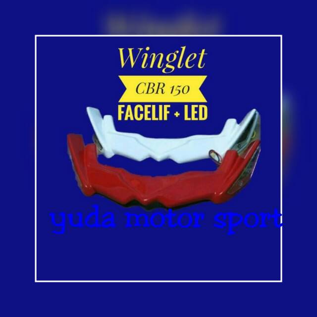 Winglet CBR 150 facelift + lampu LED winglet Honda CBR 150 facelift