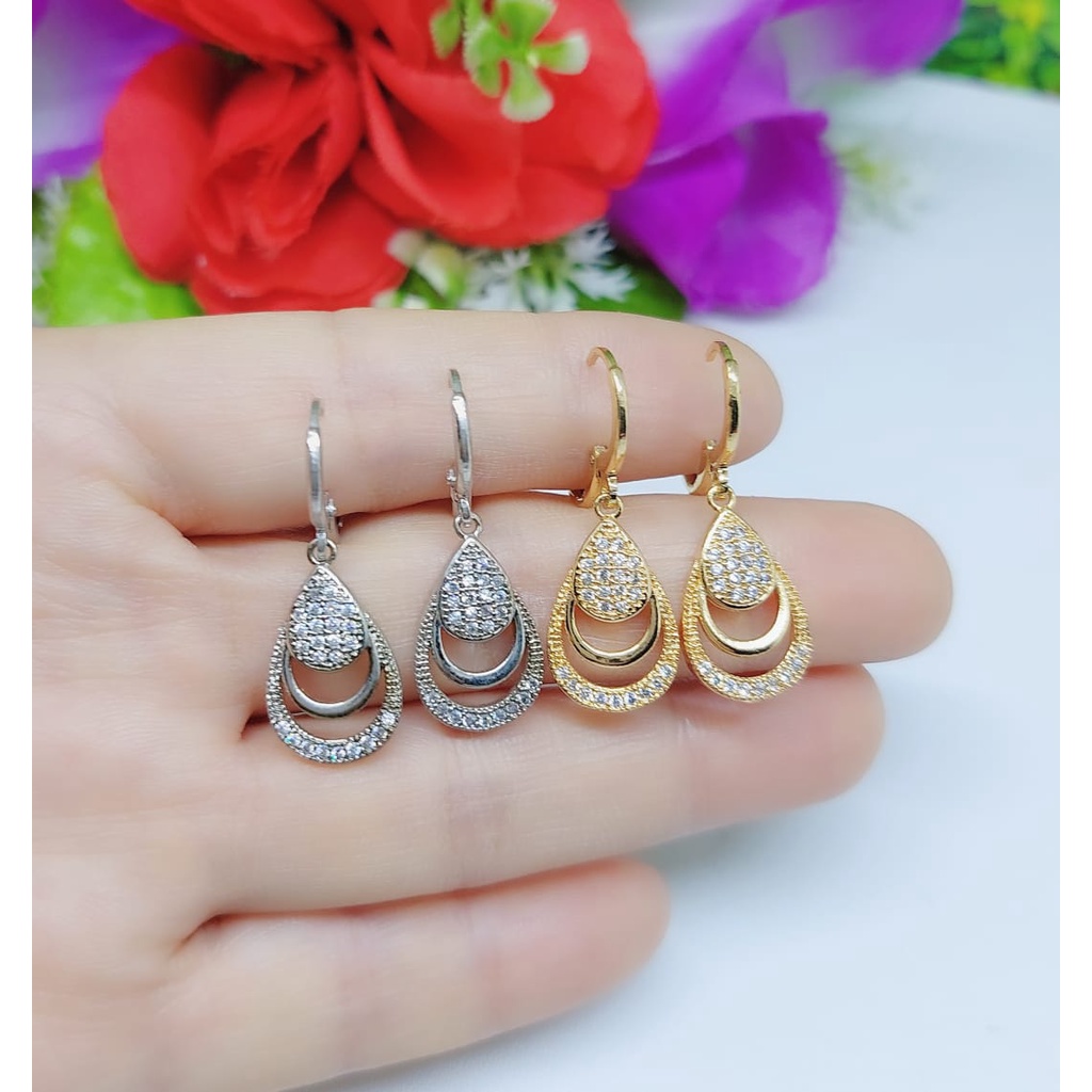 Set perhiasan kalung dan anting lapis emas A4,A5