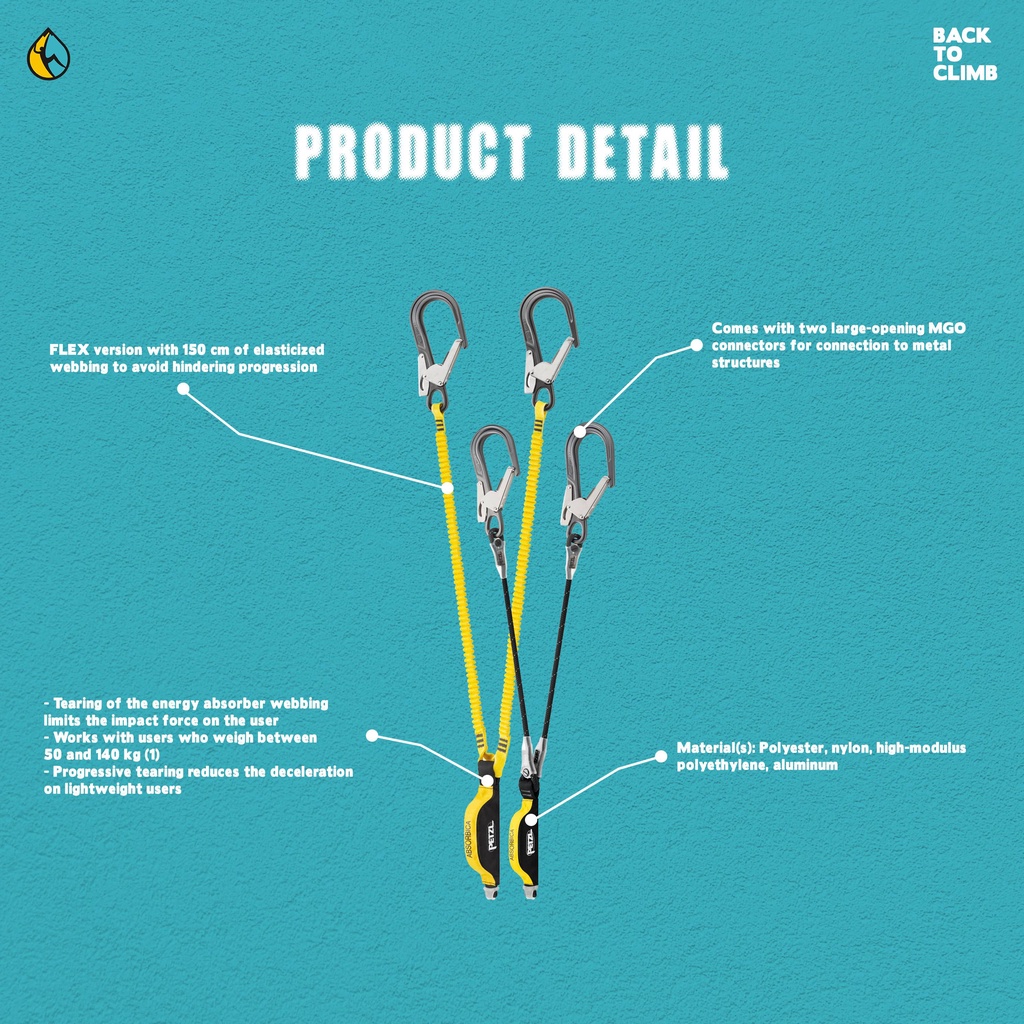 Petzl Absorbica-y MGO European Version Rescue Safety Industry