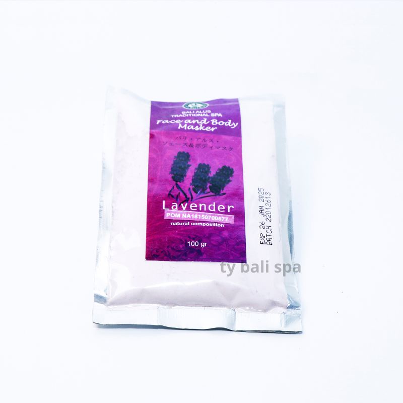 Face and Body Masker Bali alus 100 Gram