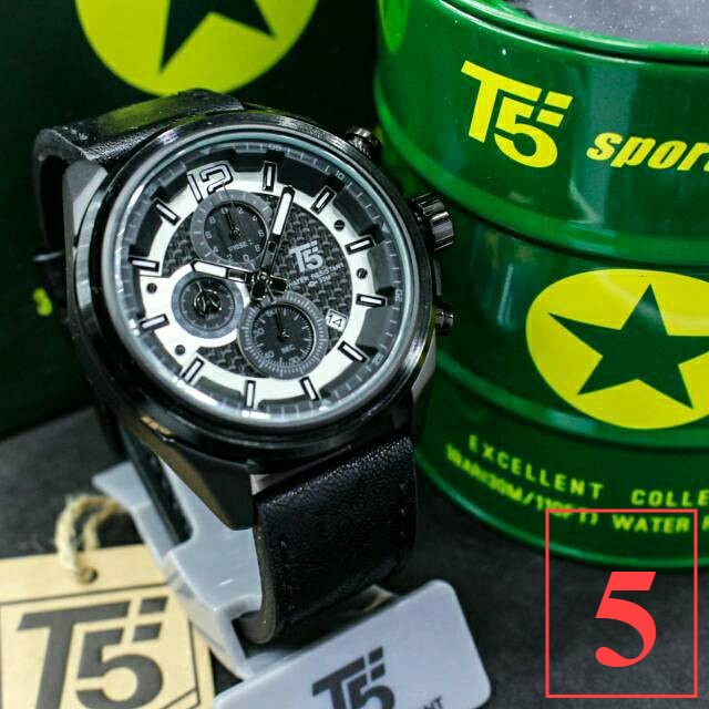 Jam Tangan Pria T5 H3704 T5 H 3704 original chronograph bergaransi free tin box