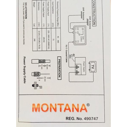 Harga Murah.. BOOSTER TANAKA / MONTAN INDOOR/BAWAH ANTENA TV IJD