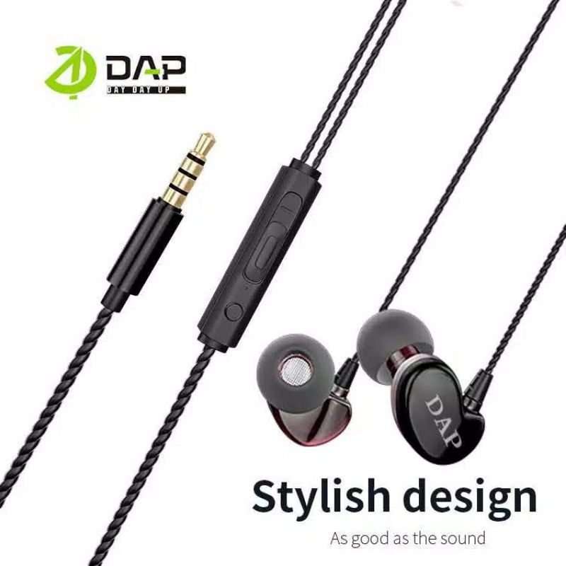 Headset DAP DH-F2 Earphone DAP HANG EAR TYPE Handsfree DAP DH-F2 Extra Bass