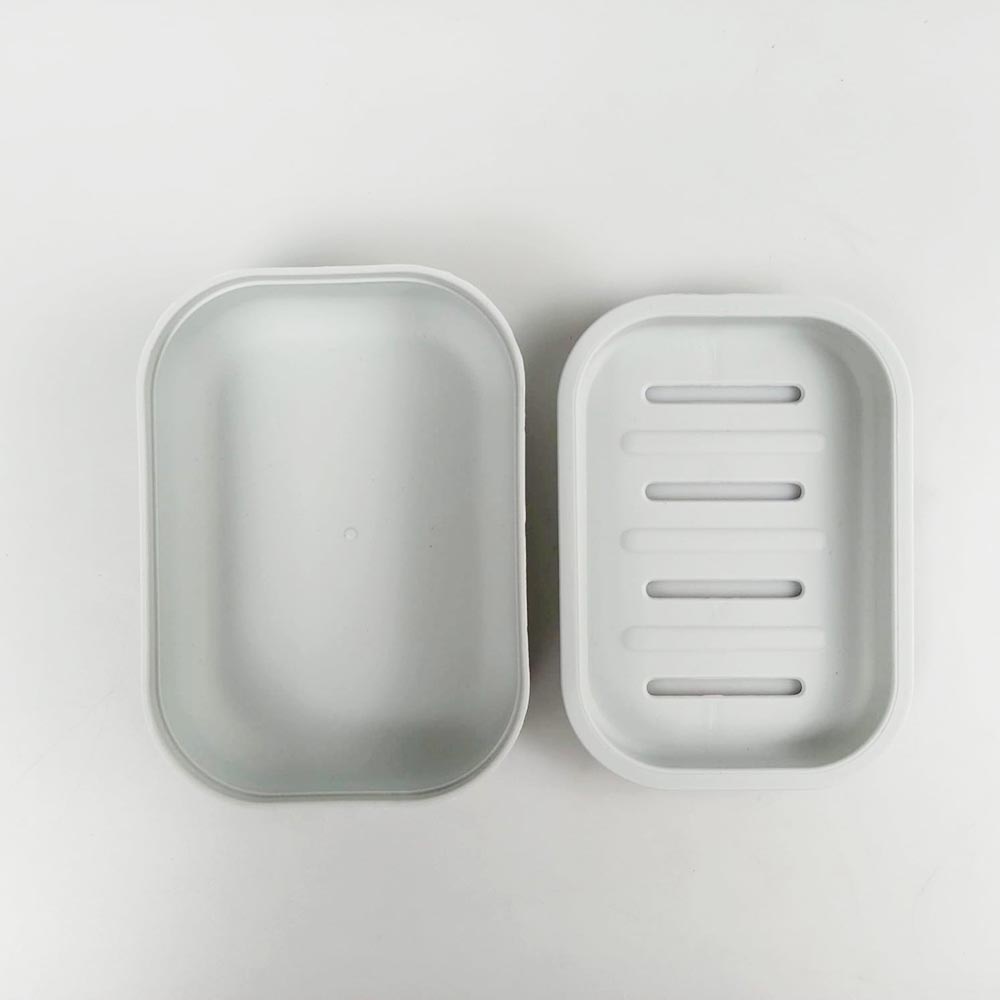 Bio Rak Sabun Mandi 2 Lapis Container Soap Drain Box - Blue/Gray - 7RHZSUEY