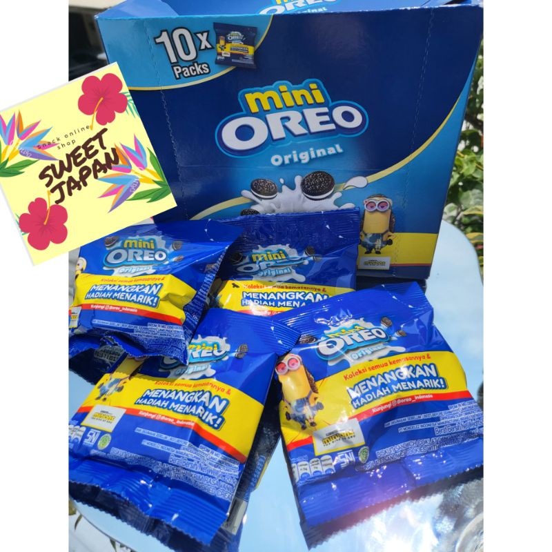 oreo mini 23 gram rasa strawbery dan original....cocok untuk hampers ultah anak....jajan anak...oreo...