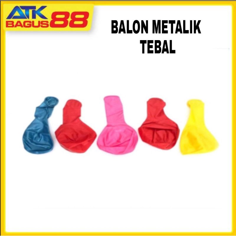 BALON METALIK /1PACK BALON ULANG TAHUN / BALON MAINAN