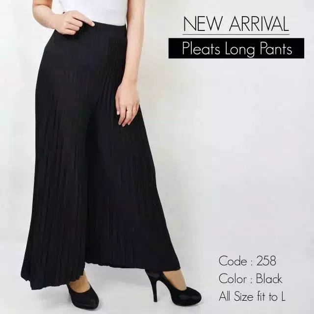 CELANA KULOT PLISKET PLEATS SKIRT WANITA FIT TO XXL PROMO SUPER.