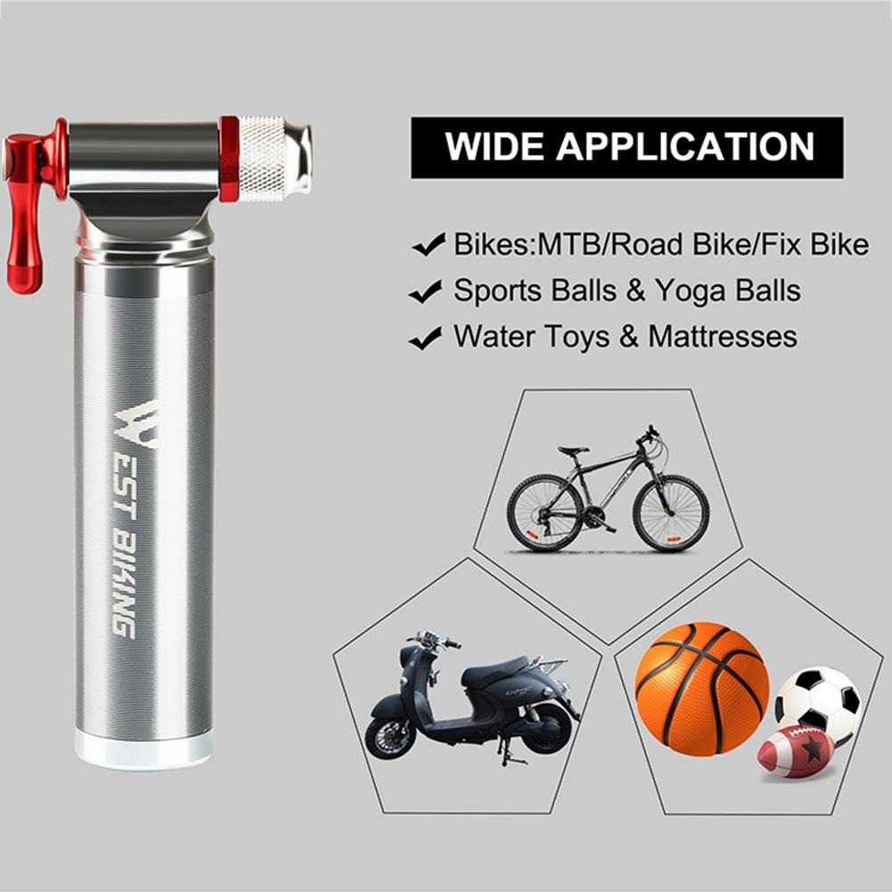 WEST BIKING Pompa Angin Ban Sepeda CO2 Inflator Portable Bike Pump