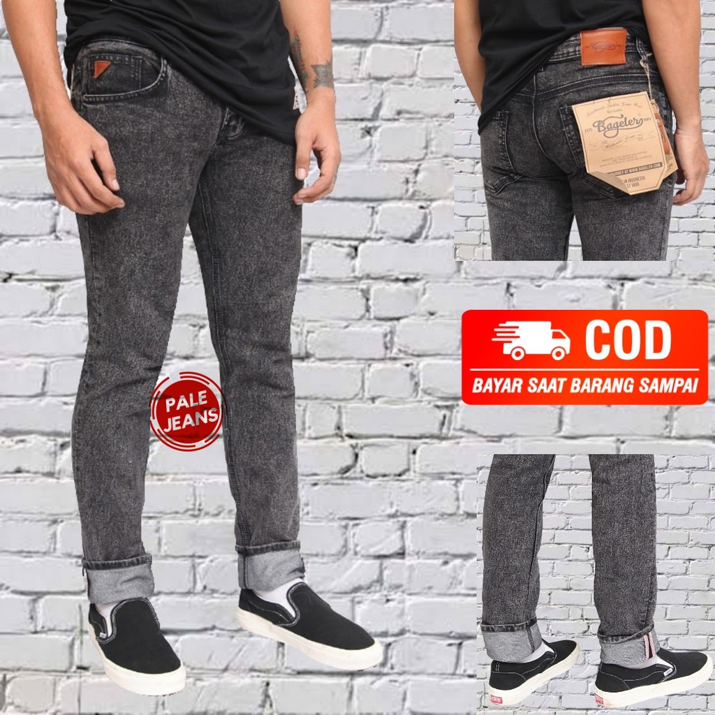 PALEJEANS - CELANA PANJANG DENIM SELVEDGE SANDWASH PRIA / JEANS PANJANG PRIA OVERWASHED ORIGINAL.