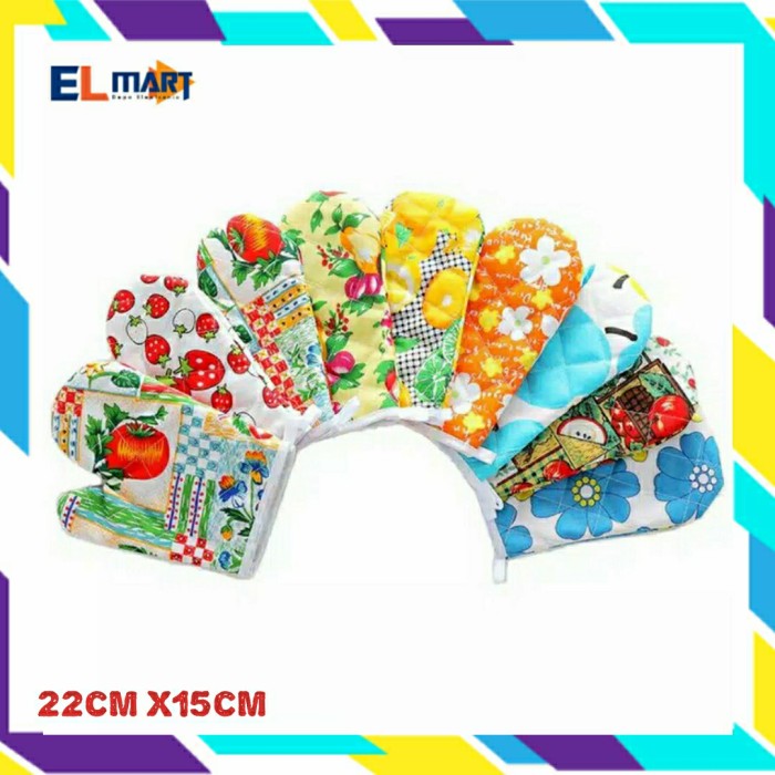 Elmart Sarung Tangan Oven Microwave Jumpel Anti Panas Kitchen Gloves