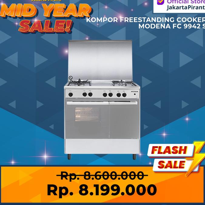 Kompor Gas Oven Free Standing Freestanding Cooker Modena FC 9942 S