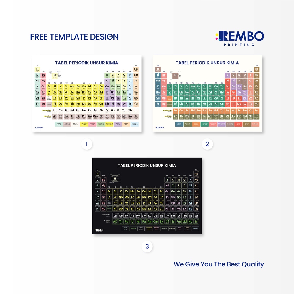 TABEL PERIODIK UNSUR KIMIA LUCU UNIK AESTHETIC BELAJAR IPA UNSUR UNSUR KIMIA UKURAN A3 A4 A5 - REMBO PRINTING