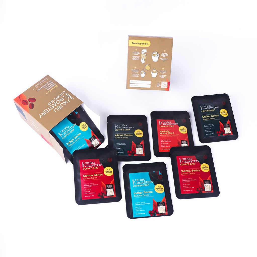 

Coffee Drip Bag All Variant Kubu roastery - 15 Gr ( 7 pack/box )
