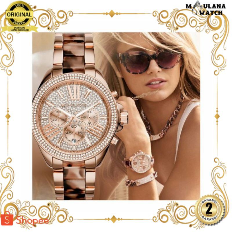 JAM TANGAN PRIA WANITA | RANTAI | KULIT | KARET | MURAH | WANITA ORIGINAL [MICHAEL KORS MK6159] PAPE