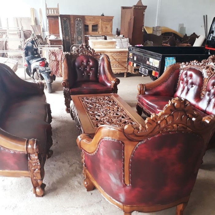 SOFA TAMU JATI UKIR GANESHA