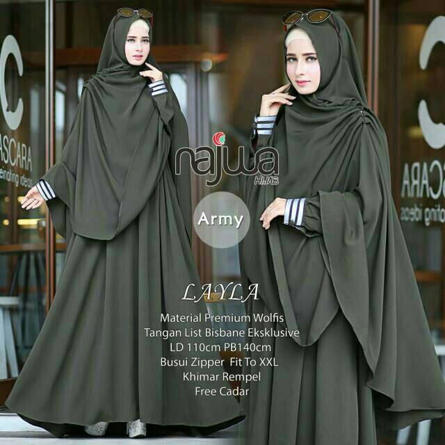 Gamis Layla Syari by Ori Najwa