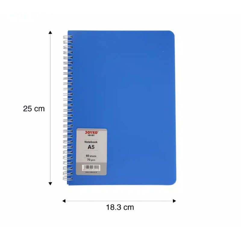 Notebook Joyko A5 NB-661 Buku Tulis Sekolah Cover Warna 70gsm