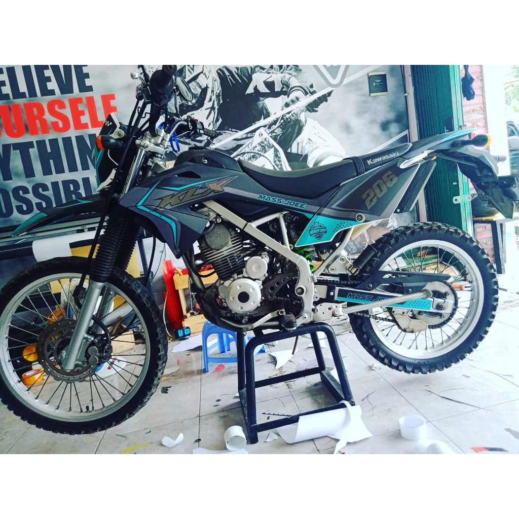 decal klx bf keren decal klx bf simpel decal klx bf gold decal klx supermoto