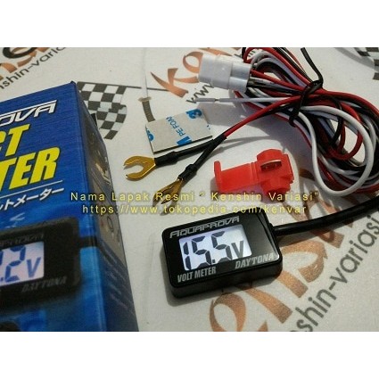 DAYTONA AQUAPROVA Voltmeter Yamaha NMAX AEROX XMAX R15 R25 Vixion