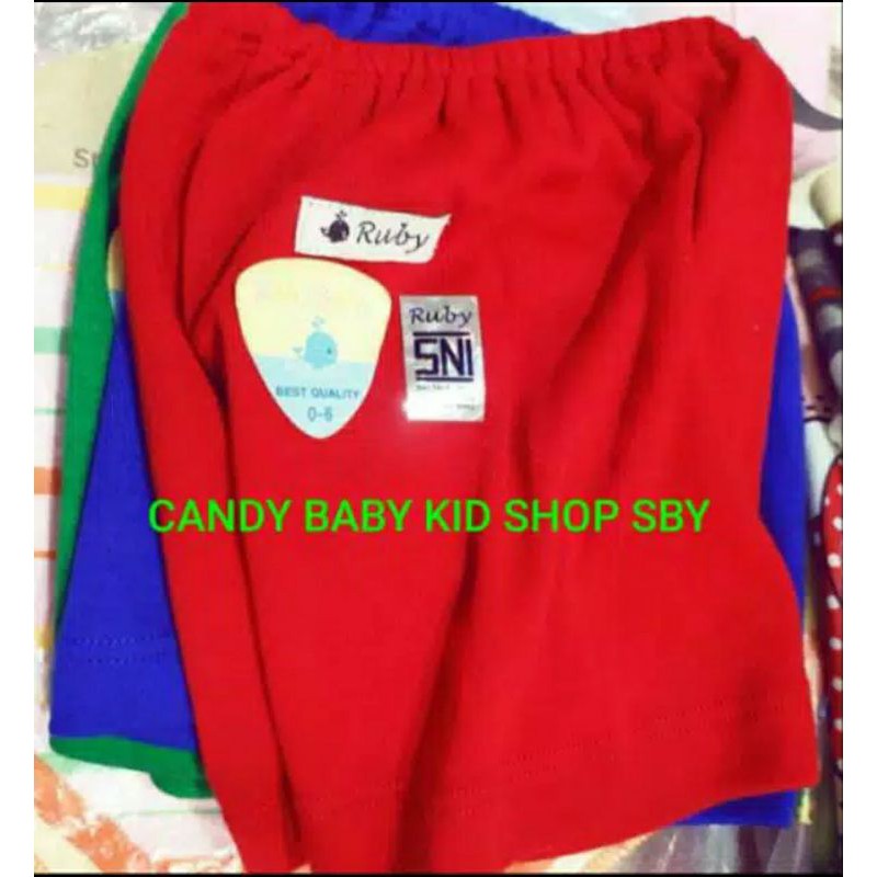 Celana Bayi Ruby Baby Panjang Warna Tua M L XL isi 3 Murah Halus Lembut SNI