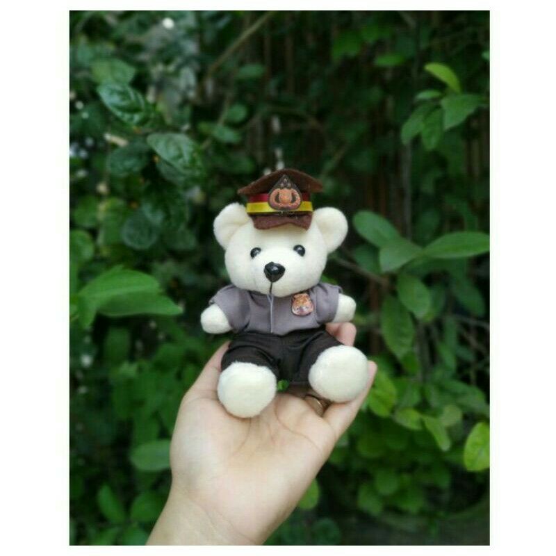 Boneka Teddy Bear Souvenir Polisi Mini