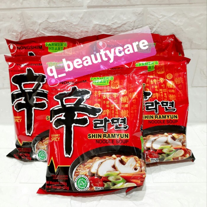 

s574gfd Shin Ramyun Nongshim / Noodle Spicy Mushroom / Mie Korea Ff064151E