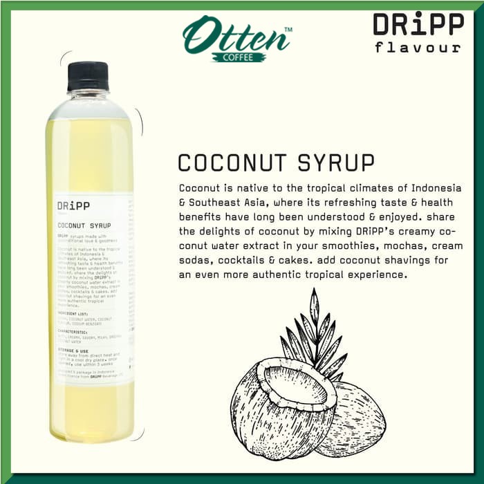 DRiPP - Syrup Coconut - Pengiriman Gojek Grab Only-0