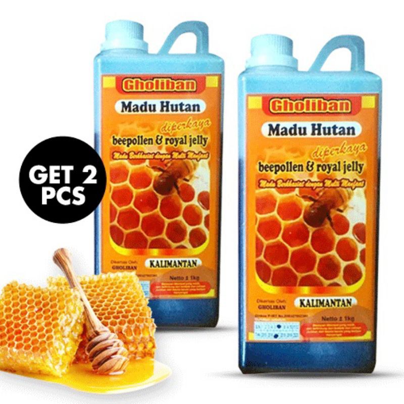 

Paket 2 botol Madu hutan kalimantan 1kg