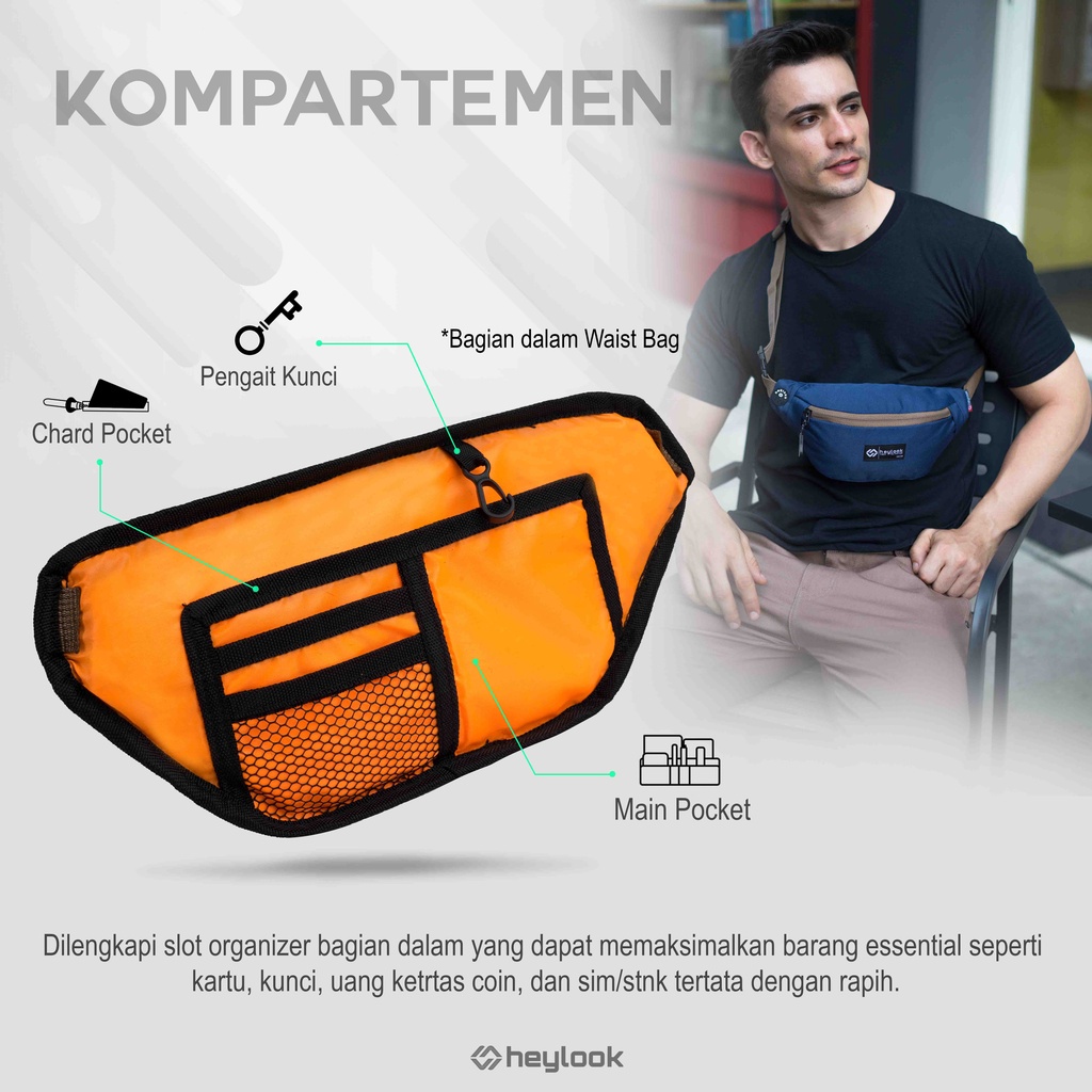 Tas Slempang Pria Tas Pinggang Waistbag  Pria Original Tas Selempang Pria Waisbag Pria Distro