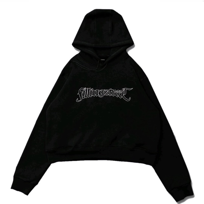 Fillingstreet Crop Hoodie Bone Size M