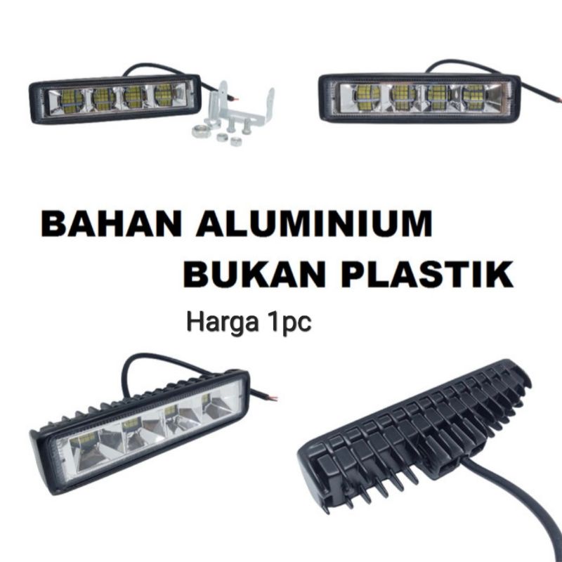 Lampu LED Tembak Sorot CWL 24 Mata 1 Baris 72 Watt Offroad 72Watt 72W Motor Mobil Kabut 72 W W24A