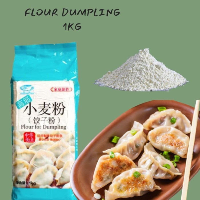 

BISA COD Tepung Kulit suikiau, dimsum kukus, Flour For Dumpling, Pangsit Kuotie